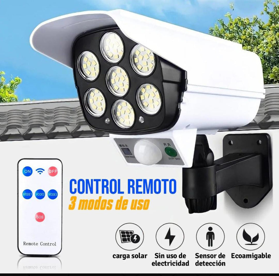 FOCO LED SOLAR TIPO CÁMARA