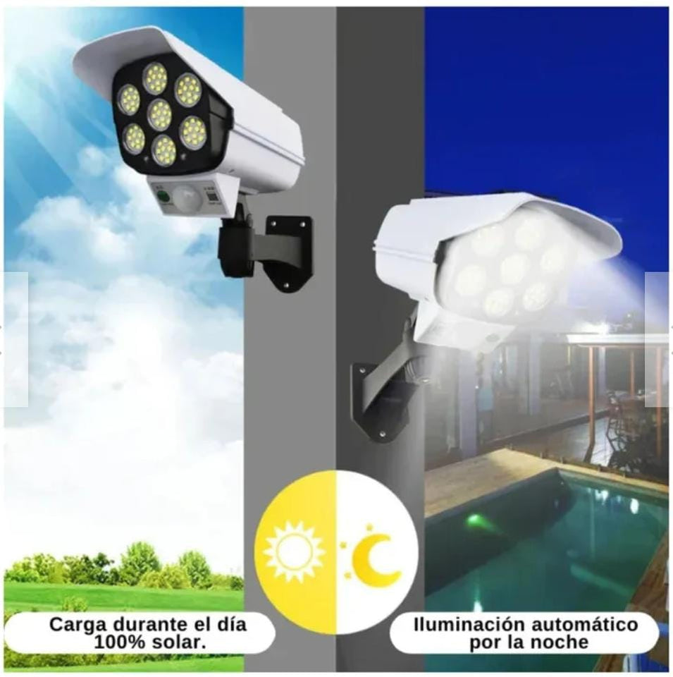 FOCO LED SOLAR TIPO CÁMARA
